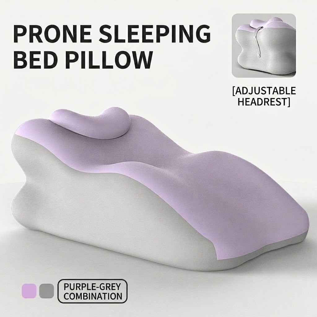 CloudNest™ Ergonomic Prone Support Pillow | Adjustable Headrest for Comfortable Reading, Gaming & Phone Use