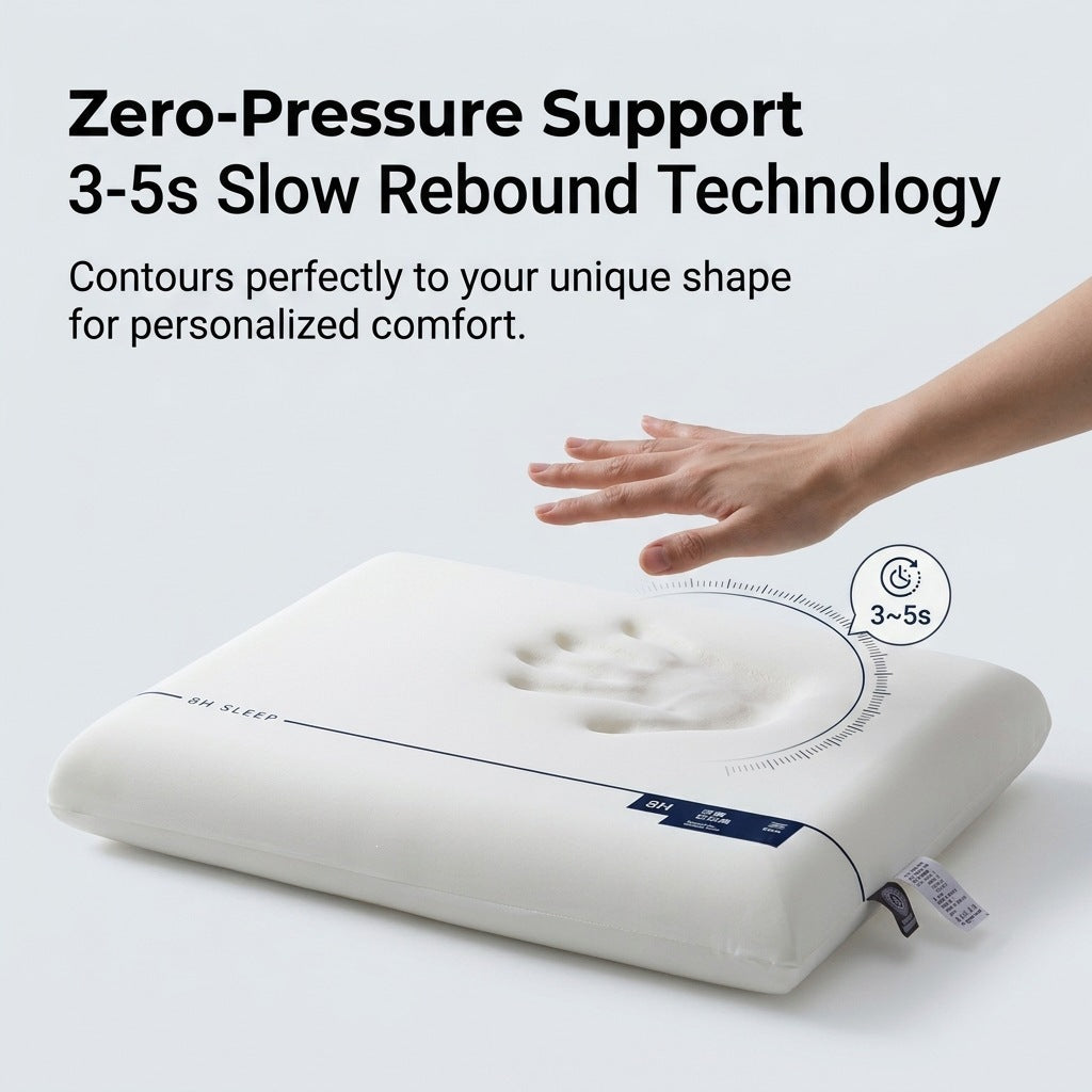 CloudRest™ Ergonomic Memory Foam Pillow | Slow-Rebound Pressure Relief for Neck Pain | Ideal for Side & Back Sleepers