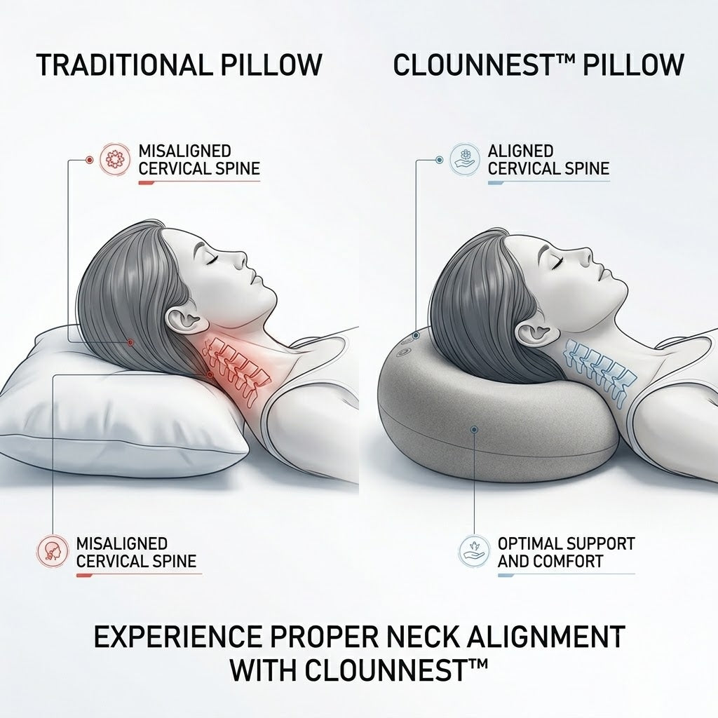 CloudNest™ Infinity Curve Beauty Pillow | Anti-Aging, Wrinkle-Prevention & Orthopedic Neck Support