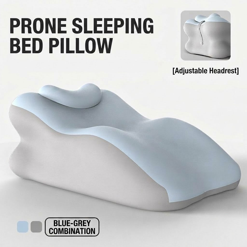 CloudNest™ Ergonomic Prone Support Pillow | Adjustable Headrest for Comfortable Reading, Gaming & Phone Use
