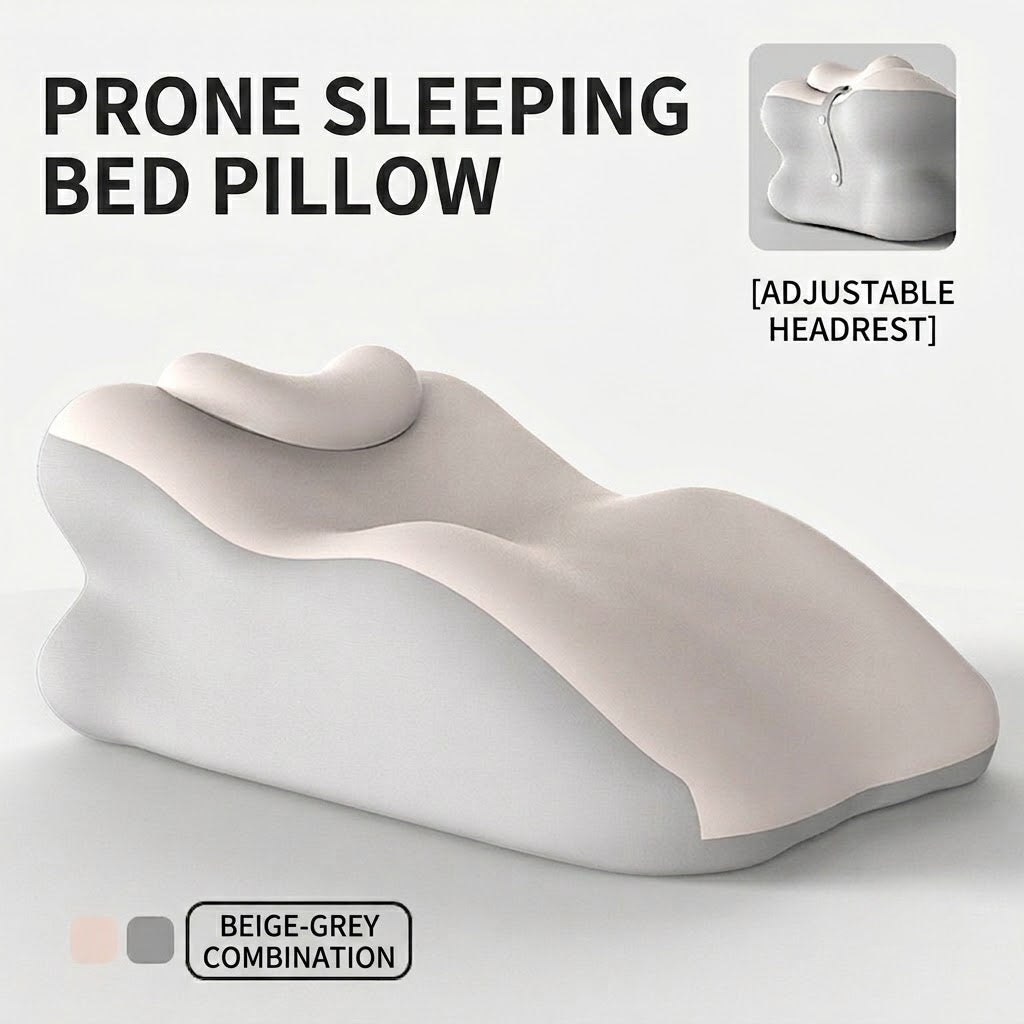 CloudNest™ Ergonomic Prone Support Pillow | Adjustable Headrest for Comfortable Reading, Gaming & Phone Use