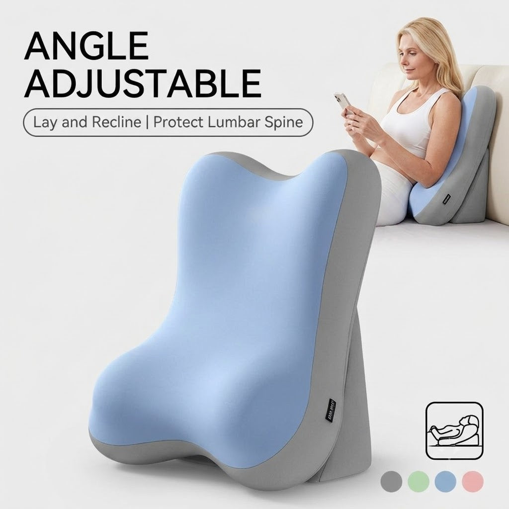 CloudNest™ Adjustable Bed Wedge Pillow | Ergonomic Backrest for Reading, Gaming & Phone Use